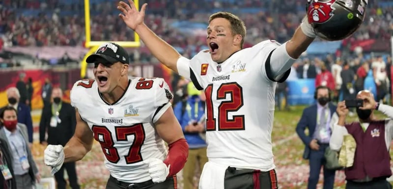 Image of Tom Brady with the Buccaneers and how the Super Bowl Proves the Need for Accurate Measurement of Ad Campaigns with CTV App-Broadcasted Live Events