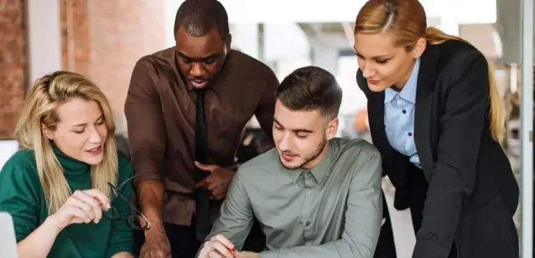 Photo of people at a meeting
