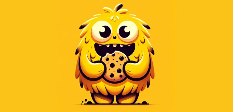 Image of the cookie monster - eating advertising measurement cookies